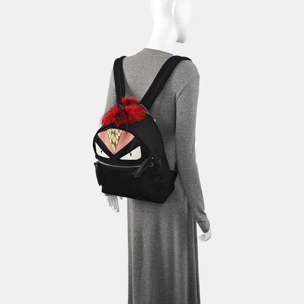 Authenticated pre-owned Monster Nylon Black - Backpack at Looply