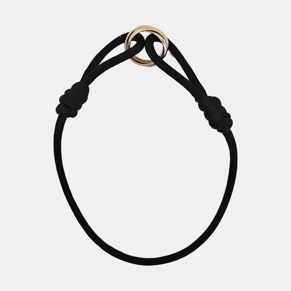 TRINITY Fabric Black Bracelet