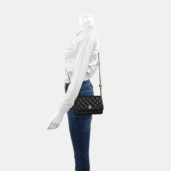 TRENDY CC Quilted Lambskin Black