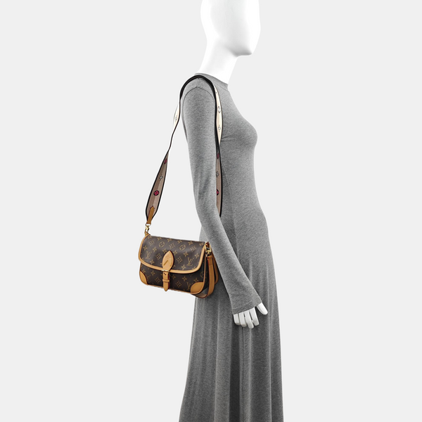 DIANE Monogram Coated Canvas Brown