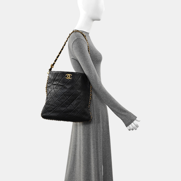 Quilted Lambskin Black