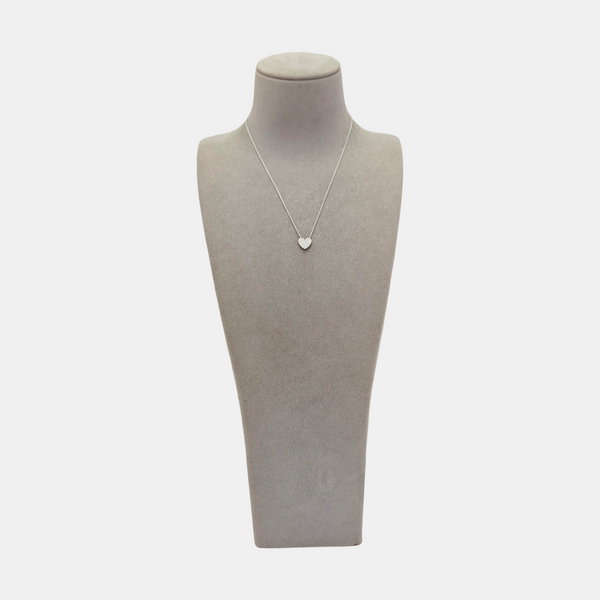 Tiffany Cobblestone 18k White Gold Silver Necklace