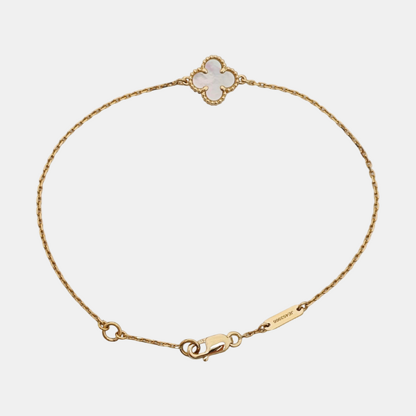 Sweet Alhambra 18k Gold Bracelet