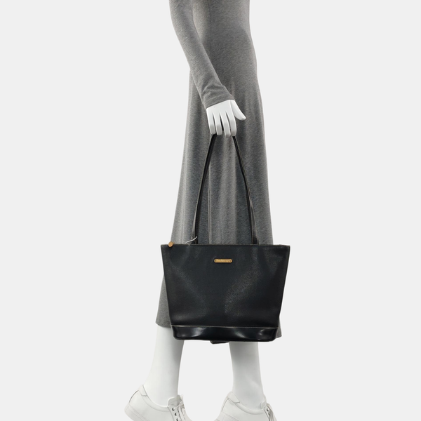 Calfskin Shoulder Bag Black
