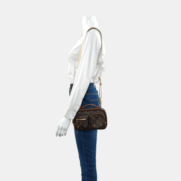 UTILITY Monogram Coated Canvas Brown