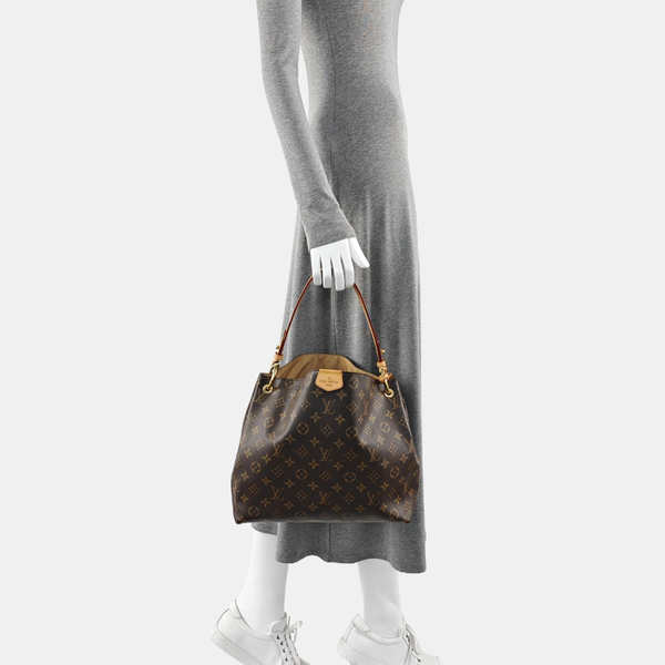 GRACEFUL TPM Monogram Coated Canvas Brown