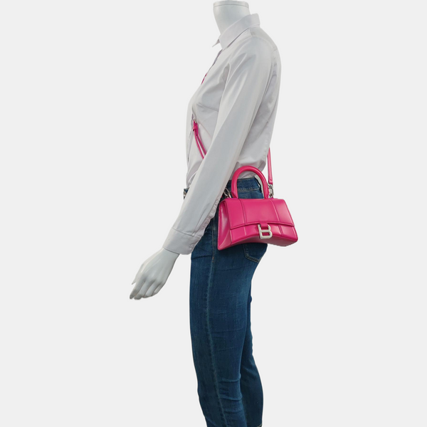 Hourglass XS Quilted Calfskin Red