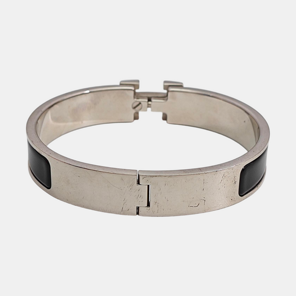 Clic Hh Metal Silver Bangle