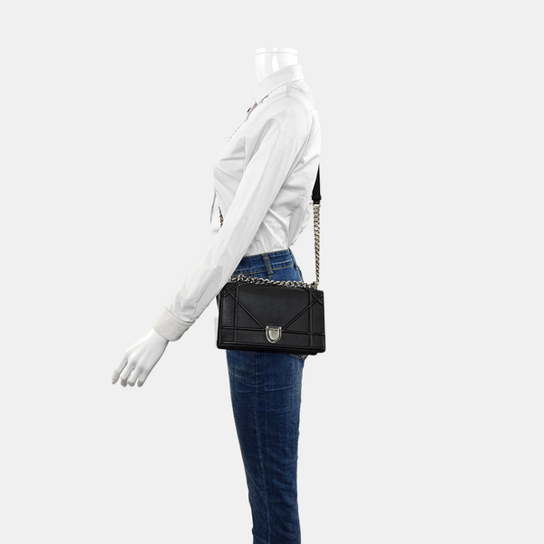 Diorama Small Calfskin Black