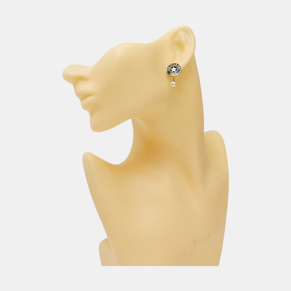 Dior Code Metal Blue Stud Earrings