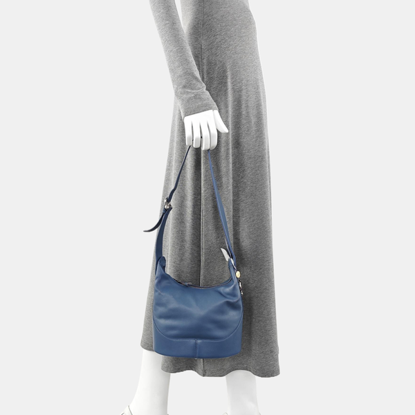 Calfskin Shoulder Bag Blue