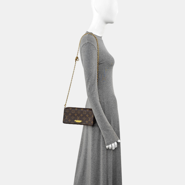 Lily Monogram Coated Canvas Brown