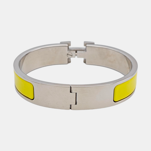 Clic H Metal Silver Bangle