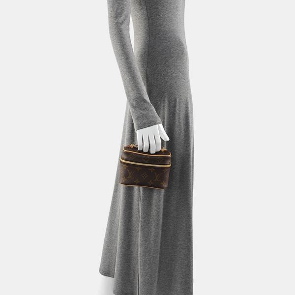 NICE Super Mini Monogram Coated Canvas Brown