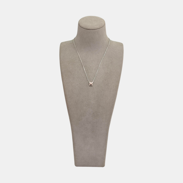 Pop H Metal Silver Necklace