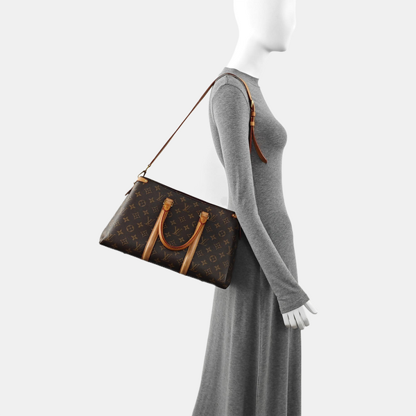 SOUFFLOT MM Monogram Coated Canvas Brown
