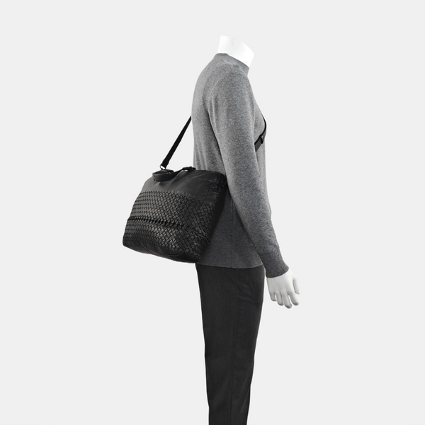 Calfskin Shoulder Bag Black