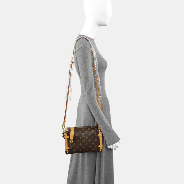 SIDE TRUNK MM Monogram Coated Canvas Brown