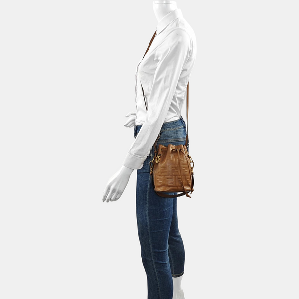 Mon Tresor Mini Calfskin Brown