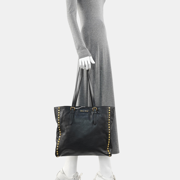 Calfskin Tote Bag Black