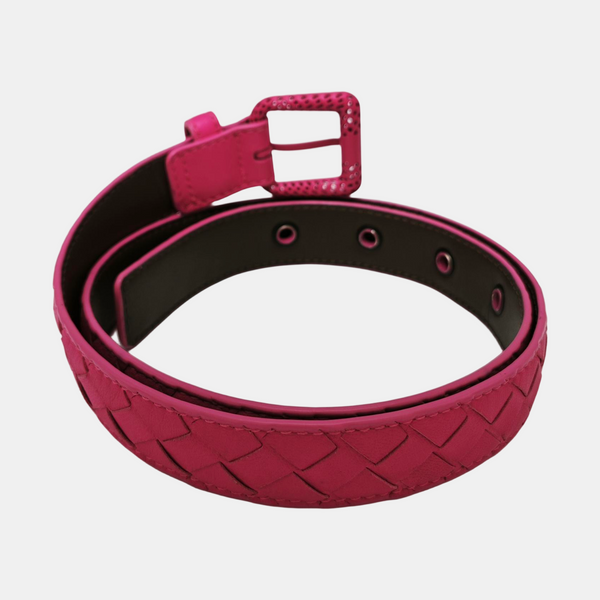 Leather Belt Red
