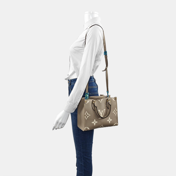 ONTHEGO PM Monogram Calfskin Gray