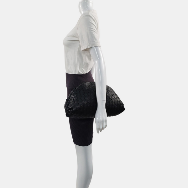 The Pouch Large Lambskin Black