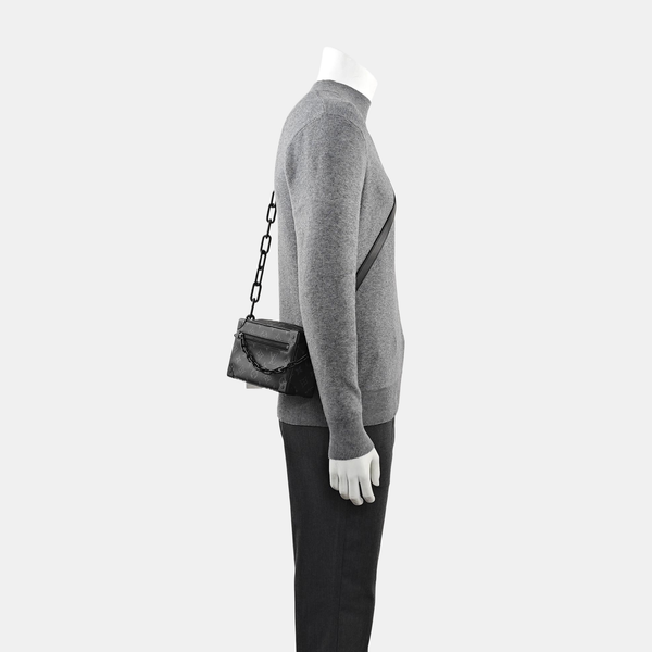 SOFT TRUNK Mini Monogram Coated Canvas Black