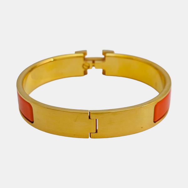 Clic H Metal Gold Bangle