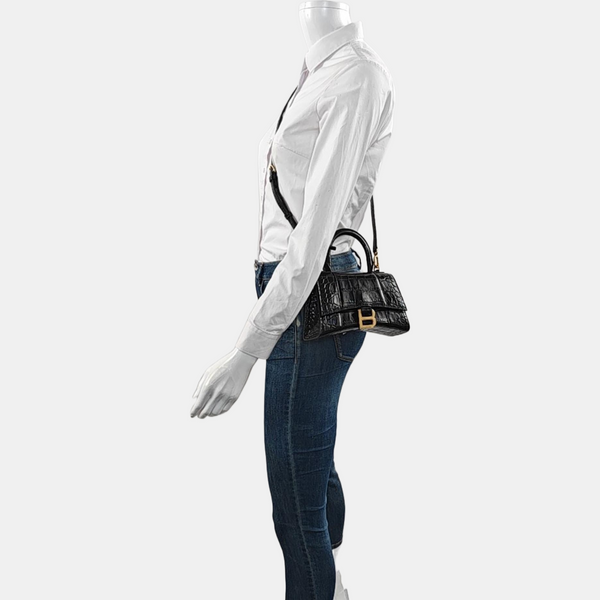 Hourglass XS Calfskin Black