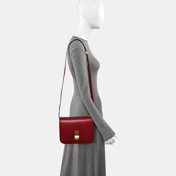 CLASSIC BOX Medium Calfskin Red