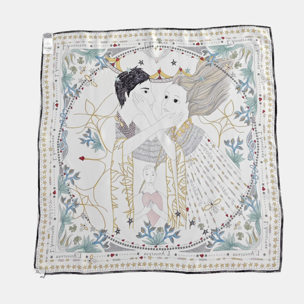Mulberry Silk Silk Scarf White