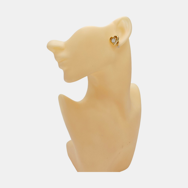 Metal Gold Clip On Earrings