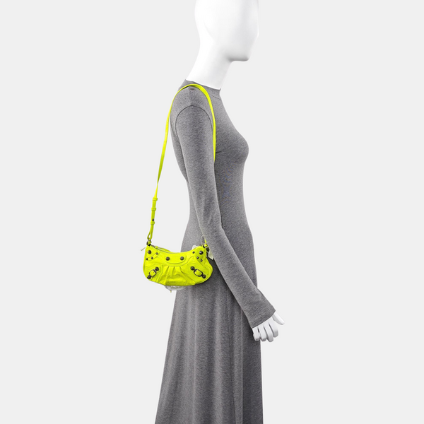 Le Cagole Mini Lambskin Green