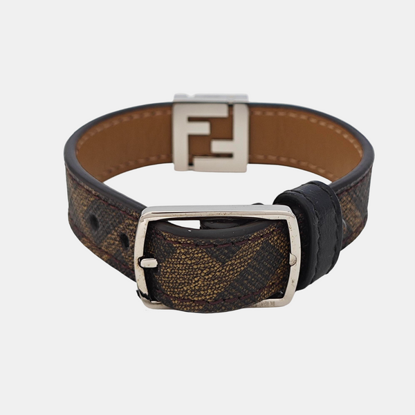Coated Canvas Brown Bracelet