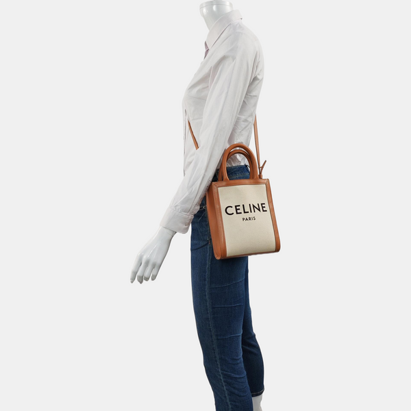 CABAS CELINE Mini Canvas White