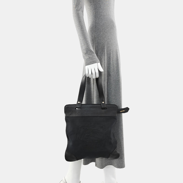 Canvas Top Handle Bag Black