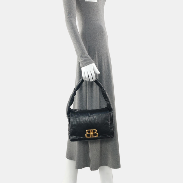 Monaco Small Calfskin Black