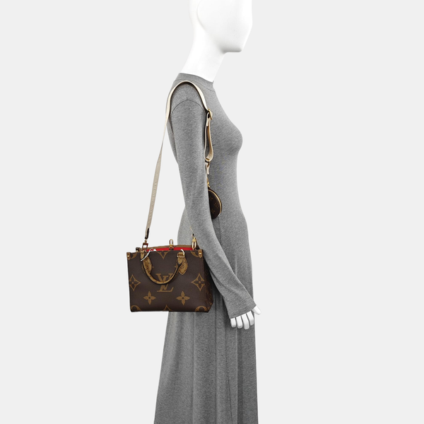 ONTHEGO PM Monogram Coated Canvas Brown
