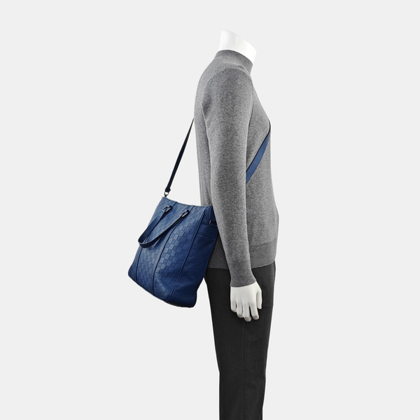 TADAO PM Damier Calfskin Blue
