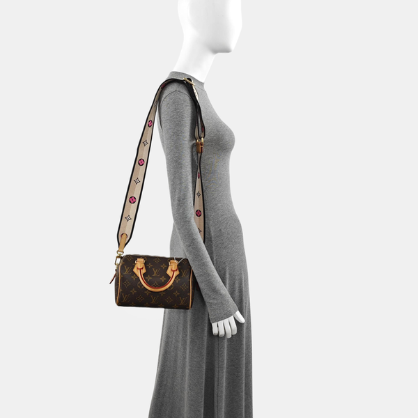 SPEEDY 20 Monogram Coated Canvas Brown