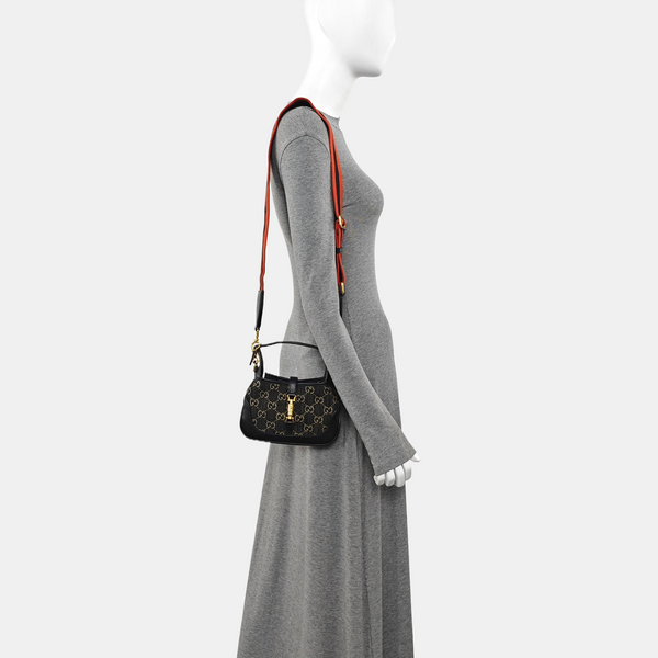 Jackie 1961 Mini Monogram Denim Black