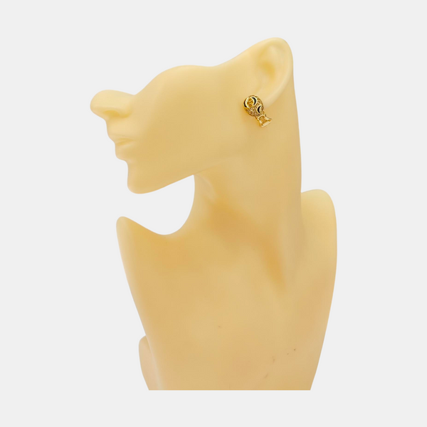 Metal Gold Clip On Earrings