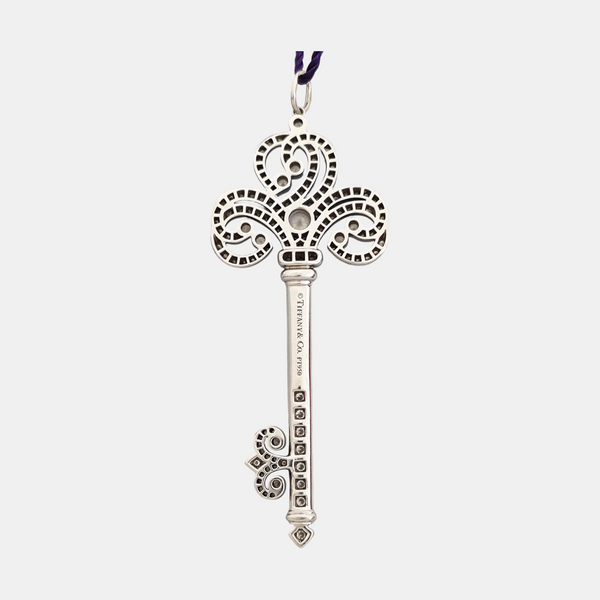 Tiffany Keys Platinum 950 Silver Pendant