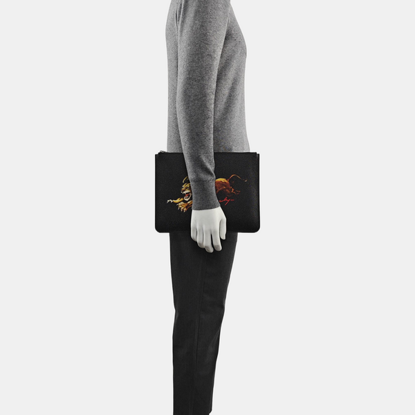 Calfskin Clutch Black