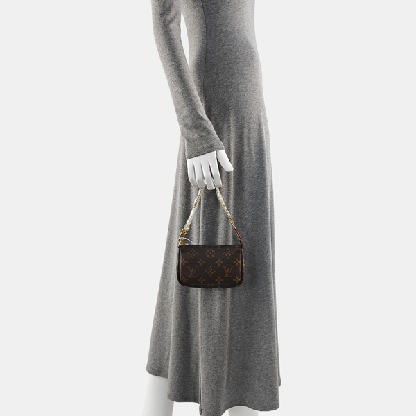 ACCESSOIRES Mini Monogram Coated Canvas Brown