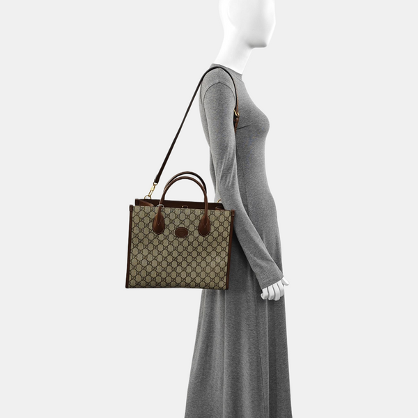 Retro Small Monogram Coated Canvas Brown