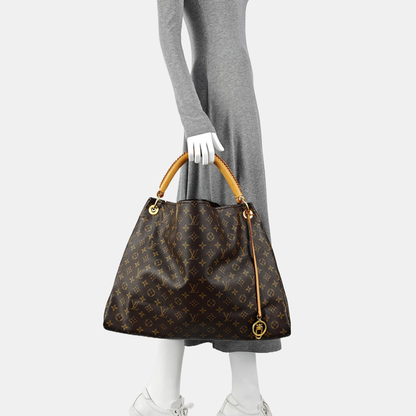 ARTSY GM Monogram Coated Canvas Brown