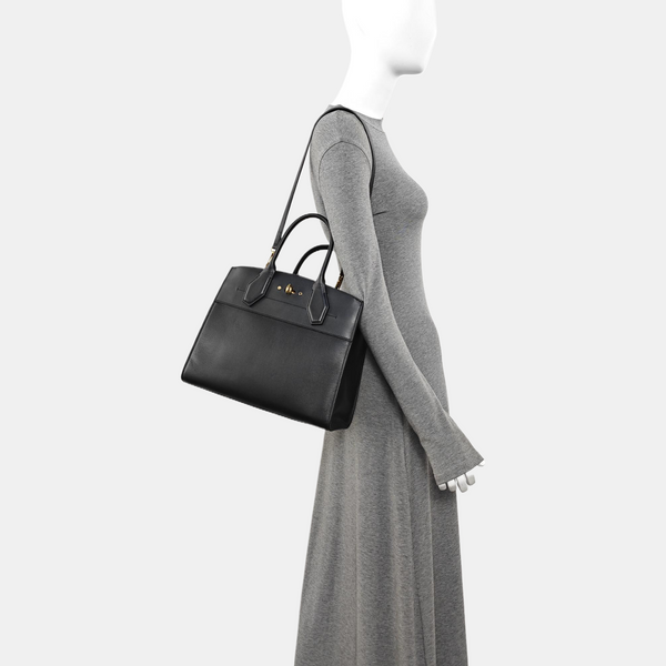 CITY STEAMER MM Calfskin Black