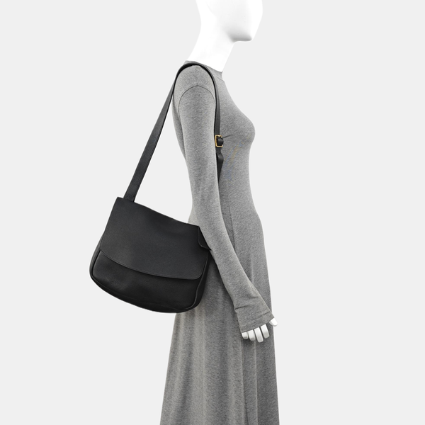Calfskin Shoulder Bag Black